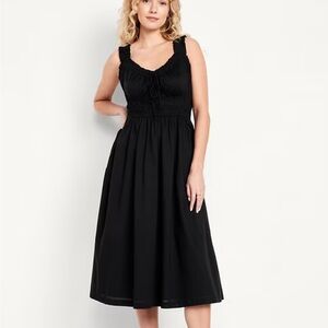 Old Navy Black Midi Dress